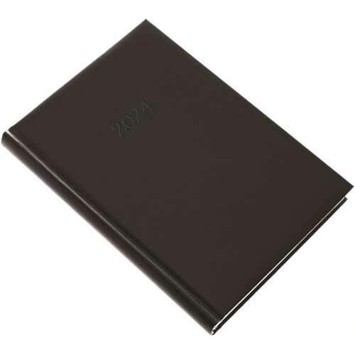 Fekete Realsystem 2024 Standard A/5 Napi Határidőnapló