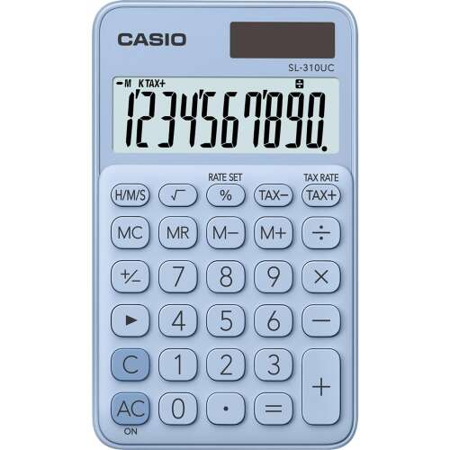 Taschenrechner 10-stellig Casio SL 310 hellblau