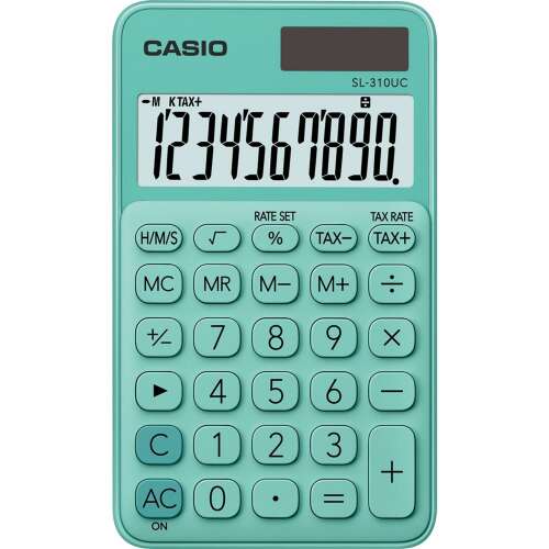 Taschenrechner 10-stellig Casio SL 310 grün