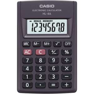 Casio HL-4A 8-digit electronic calculator, black - Calculator