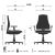 Bluering® Eva Black Executive Swivel Chair 78739184