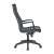 Side view of Bluering® Eva black executive office chair