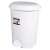White pedal bin, 22 liter, plastic, Comet