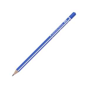 Signetta Design dreieckiger Graphitstift, HB, blau-weiß gestreift - Graphitstifte