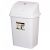 50 Litre White Plastic Wheelie Bin with Tilting Lid UP121 77547204
