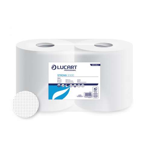 Lucart Strong 3,500 3 rétegű fehér papírtörlő, 2 tekercs/csomag