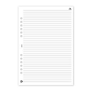 Realsystem vonalas utántöltő papír L méretű gyűrűs kalendáriumhoz - REALSYSTEM