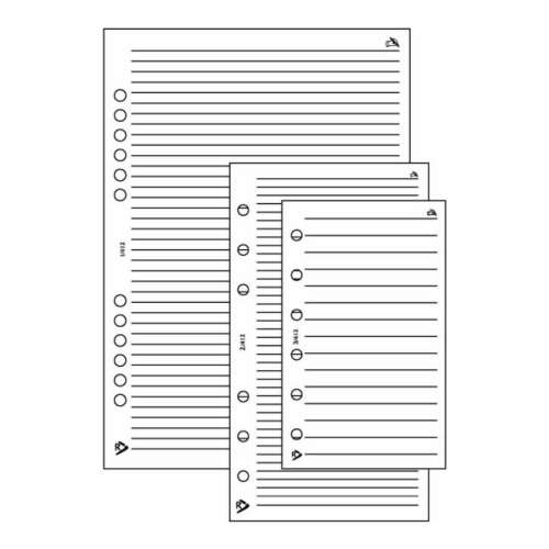 Realsystem doplnkový papier pre kalendár s krúžkami, v rôznych veľkostiach