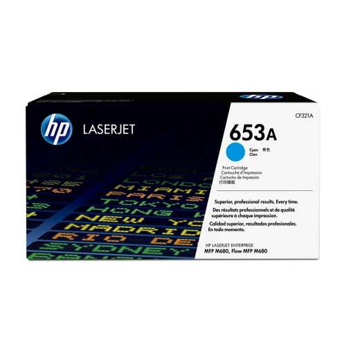 HP CF321A kék LaserJet tonerkazetta 653A