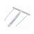 Cleme de legare Fellowes Bankers Box, din plastic, 85 mm, alb, 100 buc/pachet