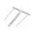 Cleme de legare Fellowes Bankers Box, din plastic, 85 mm, alb, 100 buc/pachet