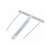 Cleme de legare Fellowes Bankers Box, din plastic, 85 mm, alb, 100 buc/pachet