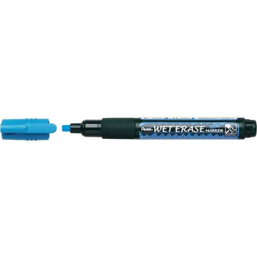 Pentel Wet Erase Marker, abgeschrägte Spitze, blau