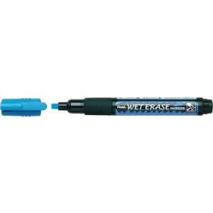 Pentel Wet Erase Marker, końcówka ścięta, niebieski - Marker