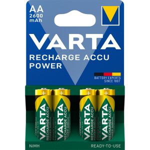 Varta Recharge Accu Power AA 2600mAh 4 darabos csomag, újratölthető akkumulátorok - Varta Elem