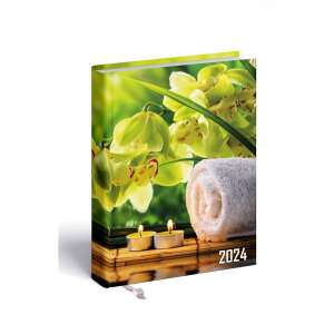 Realsystem 2024 2day B/6 Tagebuch mit Orchideen- und Handtuchdesign - REALSYSTEM