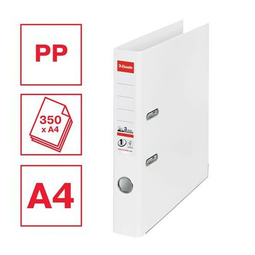Esselte Standard Vivida fehér A4 iratrendező, 5cm gerinc, PP borító