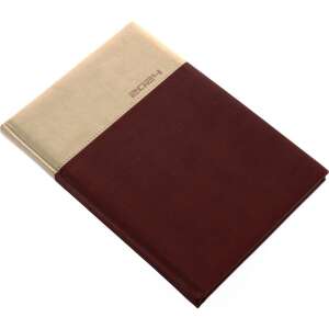 Realsystem 2024 Lux B/5 heti tervező fehér lapokkal, barna - REALSYSTEM