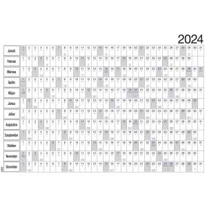 Nástenný kalendár 2024, Realsystem, 980x680mm, 2 strany, plánovač - REALSYSTEM