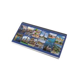 Realsystem 2024 Európa asztali naptár európai városok képeivel - REALSYSTEM