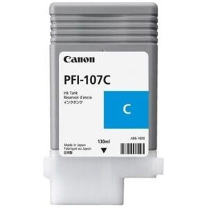 Canon PFI-107C Cyan Ink Cartridge, 130ml, Original - Office technology