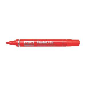 Pentel N50 alkoholos marker, piros, kerek hegyű, fém testű - Pentel