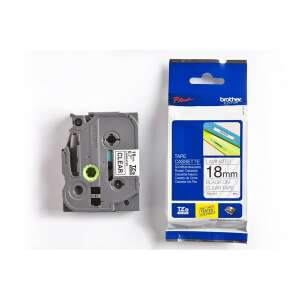 Brother TZe-141 18mm x 8m Laminated Tape Cassette, Black on Clear - Brother Label Maker and Tape