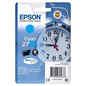 Epson T2712 Cyan Ink Cartridge, 10.4ml, XL, for WorkForce WF-3620, WF-3640, WF-7110, WF-7610, WF-7620 printers - Printer supply