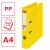 Папка с пръстени A4 Esselte Standard Vivida жълта с информация за PP материал и капацитет