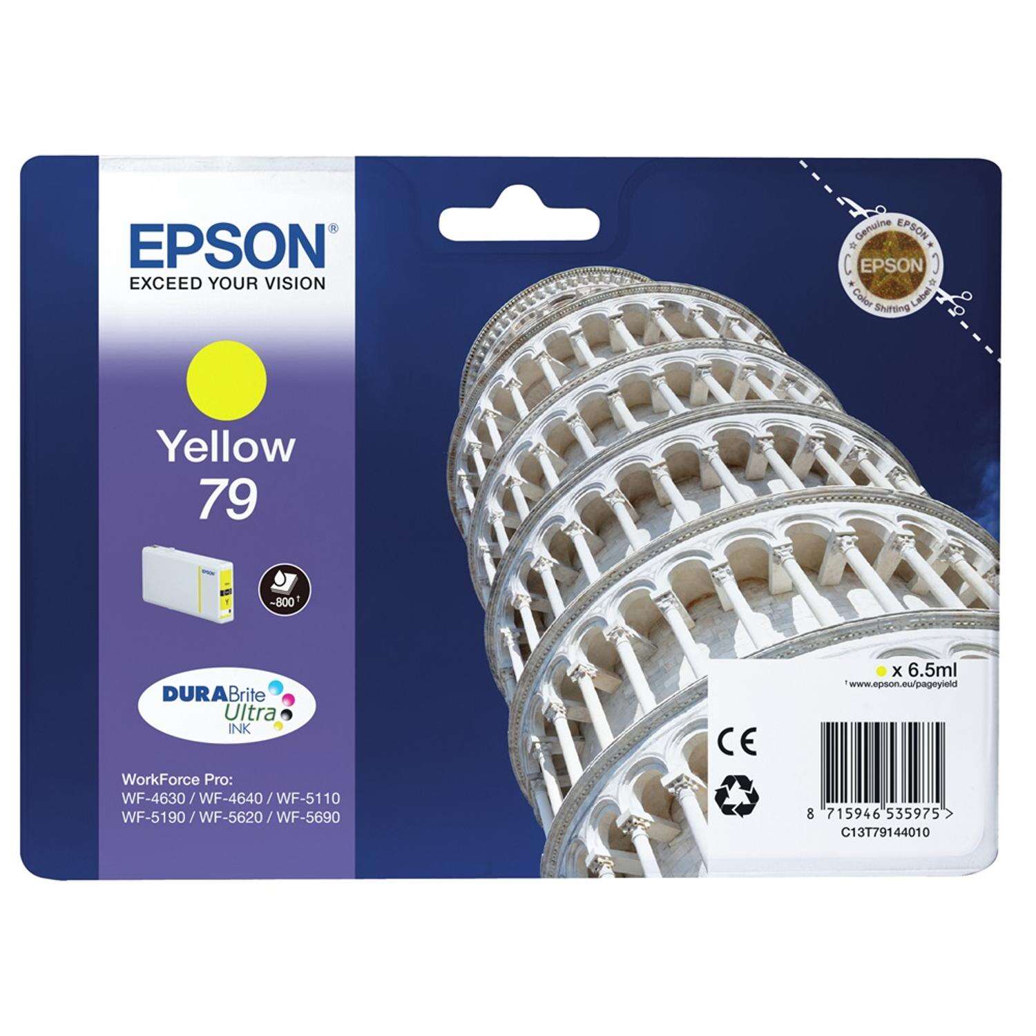 Epson DURABrite 79 T7914 Yellow tintapatron eredeti C13T79144010...