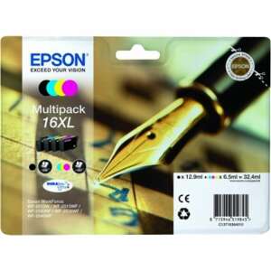 Epson 16XL Multipack Wkład Atramentowy - Czarny, Cyjan, Magenta, Żółty - Epson Wkład atramentowy