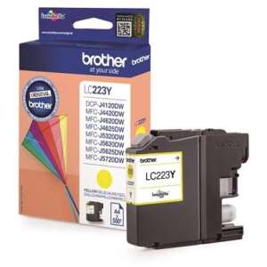 Brother LC223Y Жълт мастилен касета, Оригинален, за принтери Brother - Мастиленоструйна касета