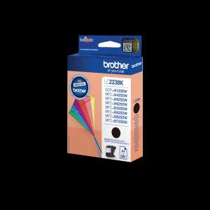 Brother LC223BK Black Ink Cartridge, Original, for DCP-J4120DW, MFC-J4420DW, MFC-J4620DW, MFC-J4625DW, MFC-J5620DW, MFC-J5625DW, MFC-J5720DW, MFC-J680DW, MFC-J880DW - Office Supply
