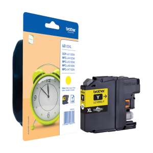Brother LC-125XLY yellow ink cartridge, XL size, original, for Brother printers - Brother