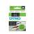 Dymo D1 label cassette, white on black, 19mm x 7m, 3/4 in x 23 ft, 80% recycled
