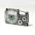 Casio XR-6X1 6mm Clear Label Tape, Black Ink