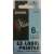Casio XR-6X1 6mm Clear Label Tape Cartridge, Black Ink