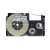 Casio XR-6X1 6mm Clear Label Tape, Black Ink