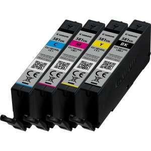 Canon CLI-581XXL tintapatronok, eredeti, XXL, 4-es csomag, cián, magenta, sárga, fekete - Nyomtató & Szkenner
