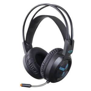 Esperanza Asgard HX410 Gaming Headset with Microphone, black with blue LED lights - Esperanza