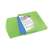 Esselte Vivida Jumbo A4 green PP folder with elastic closure, holding documents