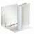 Esselte A4 ring binder, white, 6.5cm, 4 D-rings, open