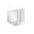 Esselte A4 ring binder, white, 6.5cm, 4 D-rings, open
