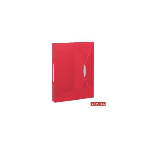 Esselte Vivida Jumbo A4 red elastic folder, 40mm spine