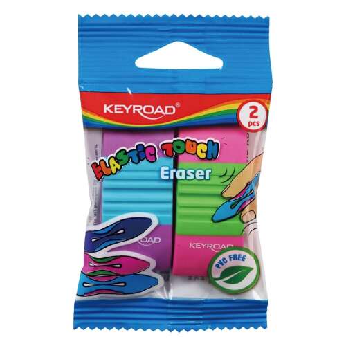 Radiergummi, PVC-frei 2 Stück/Blaster Keyroad Elastic Touch gemischte Farben 78768657