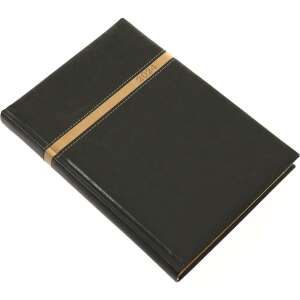 Black leather 2024 daily planner, Realsystem Business B/5 - REALSYSTEM