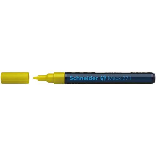 Schneider Maxx 271 sárga lakkmarker, 1-2 mm kerek hegyű