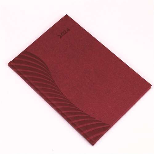 Datebook Amigo B/5, weekly with white pages burgundy Realsystem 2024.