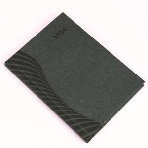 Amigo A/5 daily planner with green cover for 2024 - REALSYSTEM