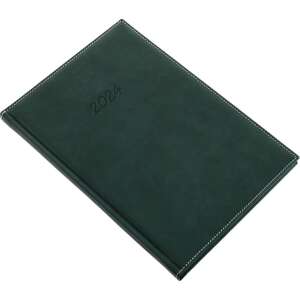 Green Bolero B/5 weekly planner with cream colored pages for 2024 by Realsystem - REALSYSTEM